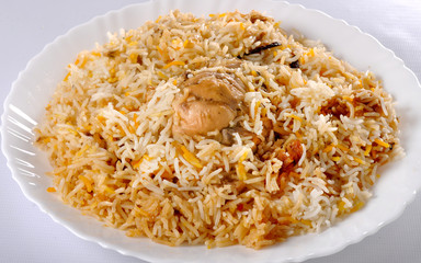 Hyderabadi Chicken Biryani: