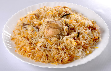 Hyderabadi Chicken Biryani: