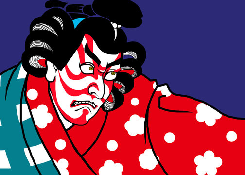 歌舞伎のアート　ukiyo-e kabuki art