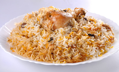 Hyderabadi Chicken Biryani: