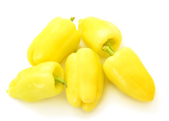 Pepper yellow isolated.