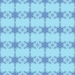 Seamless pattern with snowflakes. Vintage winter background. Christmas collection.