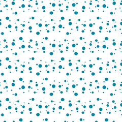 vector color blue seal swimming water animal circle round bckground card