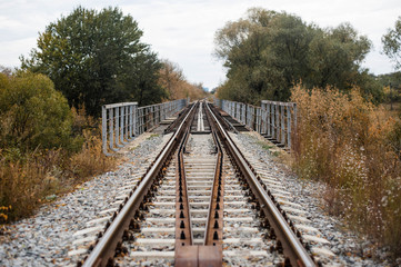 Fototapeta premium Железнодорожный путь