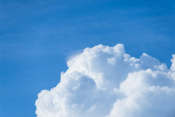 Naklejka na ściany i meble Rain clouds forming with blue sky background