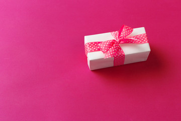 gift box on color background