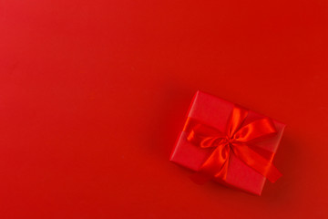 gift box on color background