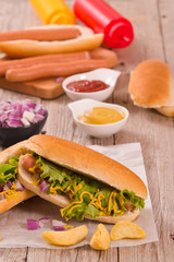 Hot dogs.