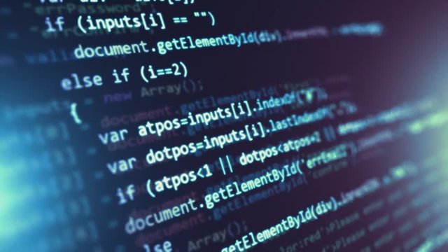 Programming source code abstract background