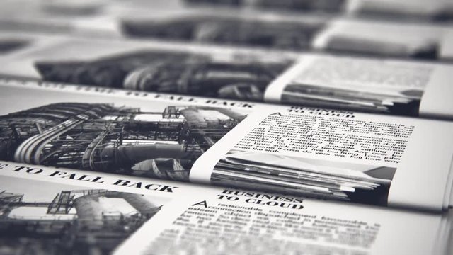 Printing newspapers in typography