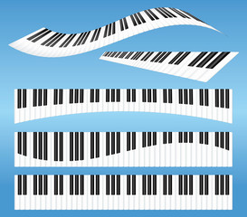 Fototapeta premium Piano keys set