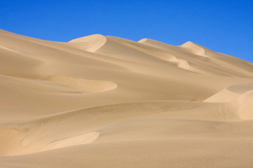 Dunes of the Namib desert, outside Walvis Bay, Namibia.