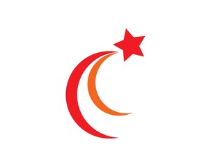 Obraz premium Star Logo Template vector icon illustration design