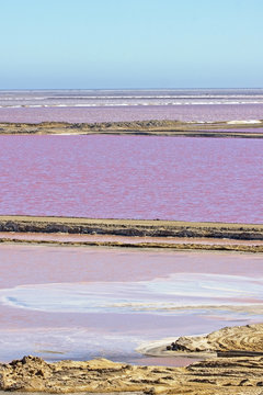 Walvis Bay Salt flats, Namibia.