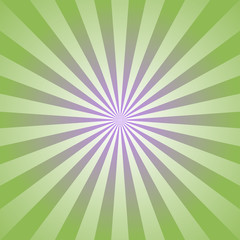 Sunlight abstract background. Green color burst background. Vector illustration.