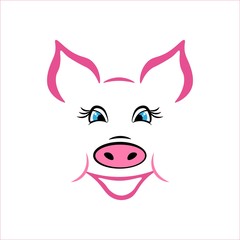 Muzzle piggy close up.