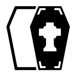 Obraz premium Halloween Icon - Sarg