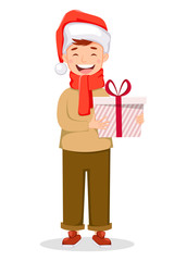 Merry Christmas greeting card, poster or banner