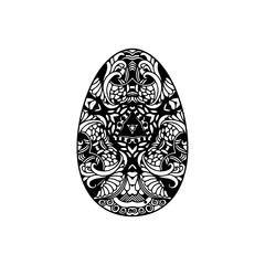 Egg shaped ornament