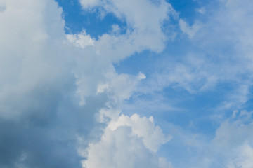 blue sky with clouds