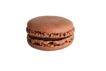 Tasty macaroon isolated on white background