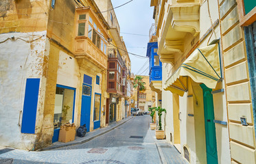The quiet streets of Victoria, Gozo, Malta