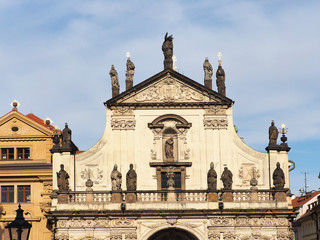 Fototapeta premium St. Salvator Church, Klementinum, Old Town, Prague, Czech Republic