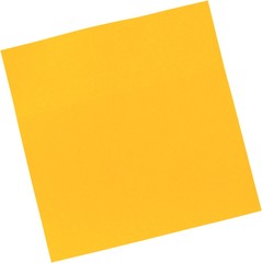 Orange Sticky Note - Isolated