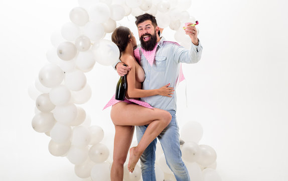 Stag party great ideas. Strip dance amazing private party. Man bearded bachelor celebrate with nude strip dancer girl. Organizing bachelor party. Every man dream celebrate awesome bachelor party