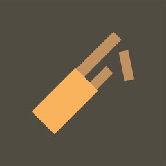 Silhouette icon chocolate