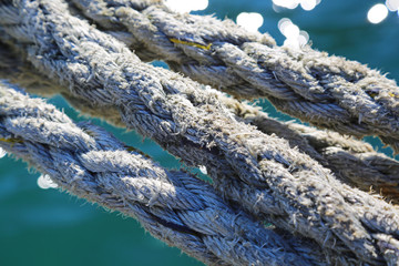 Old rope close up 