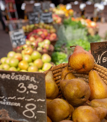 Fresh fruits and vegetables at local market in Vienna - Austria