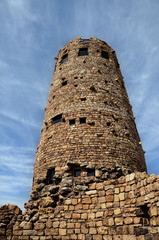 Desert View Watchtower on the Edge of Grand Canyon