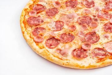 pizza with sausage