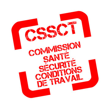 Tampon CSSCT commission sant&eacute; s&eacute;curit&eacute; et conditions de travail