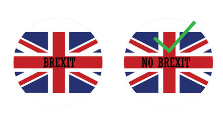 brexit no icons with the flag