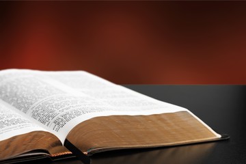 Holy Bible  book on  background