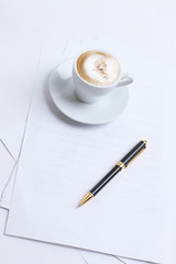 workplace of the businessman. the business concept.