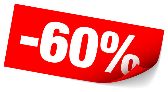 Sticker Tag "Sale" -60%