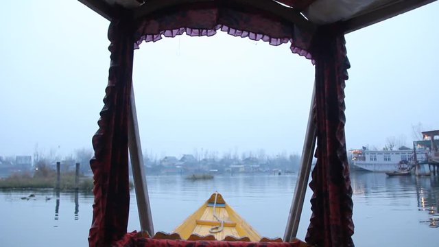 Boat (Shikara) on water 
