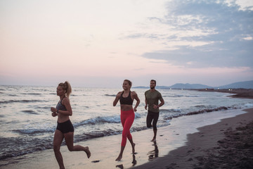 Friends Running Together