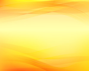 Yellow wavy abstract background.