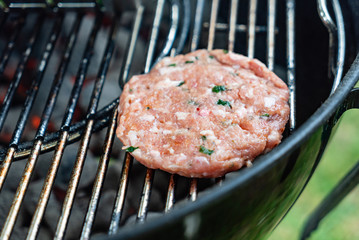 grilled cutlet for burgers