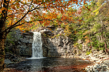 Awosting Falls. Minnewaska State Park Reserve Upstate NY, USA