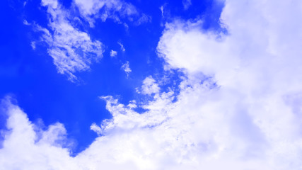 blue sky with clouds isolated nature background