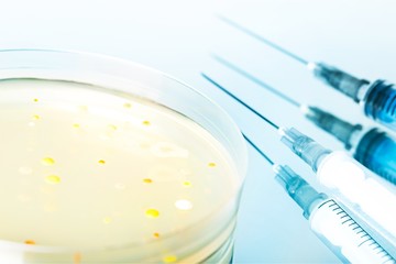 Science laboratory test tubes, laboratory equipment