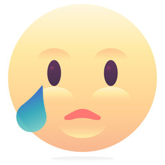 Obraz premium Tear emoji