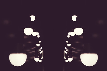 White light bulb for decoration in the festival.