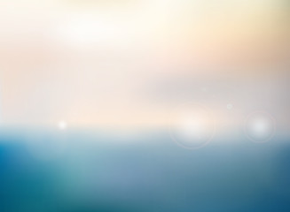 Abstract of blurred nature sea background.