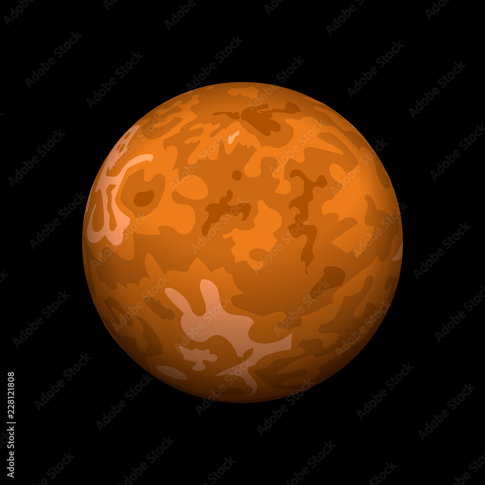 Poster mercury icon. isometric of mercury vector icon for web design isolated